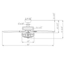 52" Kyla Industrial Caged Ceiling Fan with Light Remote Control Satin Nickel