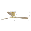 52" Mayna Modern Flush Mount Reversible Ceiling Fan with LED Lighting and Remote Control