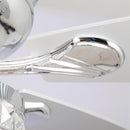 52" Panipat Modern Chrome Flush Mount Reversible Crystal Ceiling Fan with Lighting and Remote Control