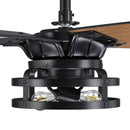 52" Industrial Reversible 5 Blade Led Ceiling Fan