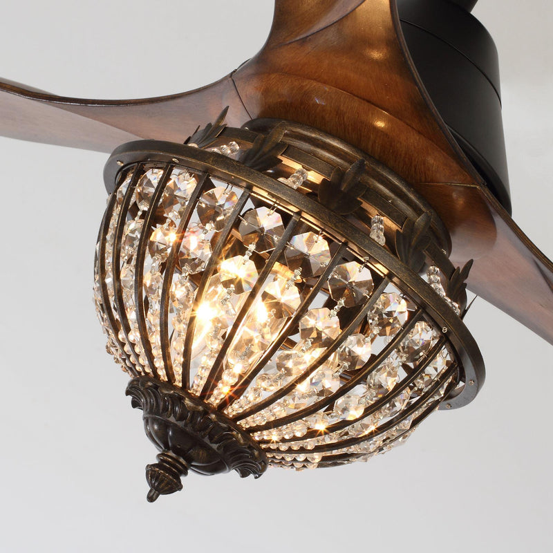 52" Vicky Farmhouse DC Motor Downrod Mount Reversible Ceiling Fan with Lighting and Remote Control