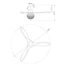 52" Vicky Farmhouse DC Motor Downrod Mount Reversible Ceiling Fan with Lighting and Remote Control