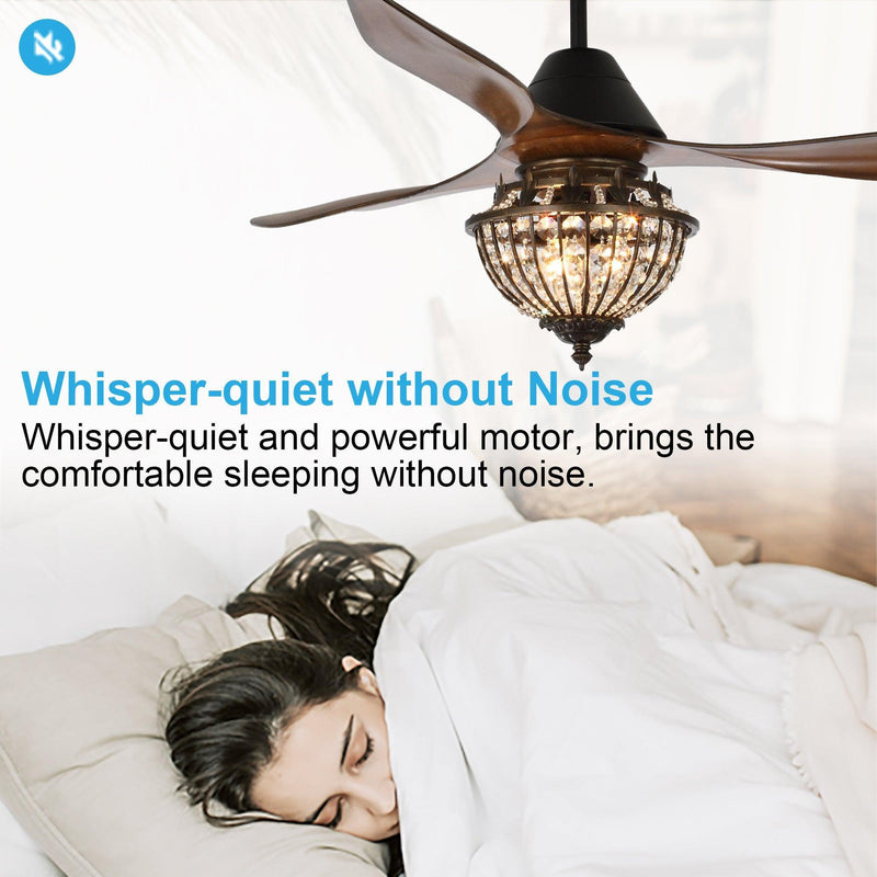 52" Vicky Farmhouse DC Motor Downrod Mount Reversible Ceiling Fan with Lighting and Remote Control