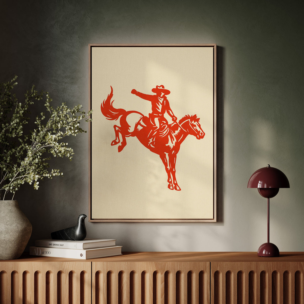 Retro Rodeo Cowboy Print, photo 2 of 19