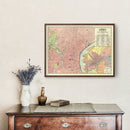 Vintage Map of Philadelphia, Pennsylvania 1897