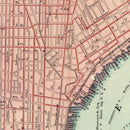 Vintage Map of Philadelphia, Pennsylvania 1897