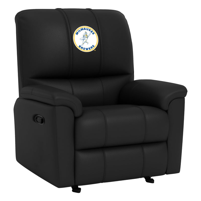 Rocker Recliner with Milwaukee Brewers Cooperstown Primary