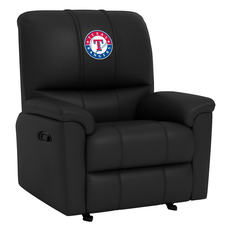 Rocker Recliner with Texas Rangers Logo