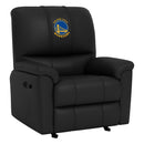 Rocker Recliner with Golden State Warriors Global Logo