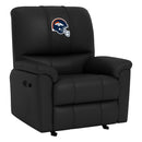 Rocker Recliner with Denver Broncos Helmet Logo