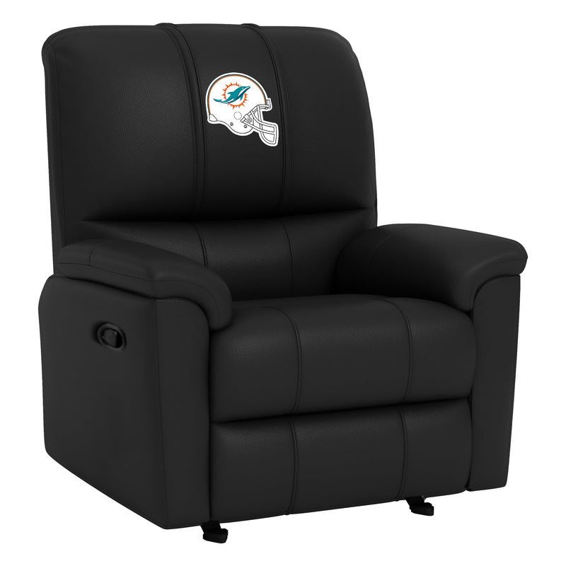 Rocker Recliner with Miami Dolphins Helmet Logo