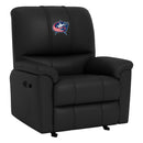 Rocker Recliner with Columbus Blue Jackets Logo