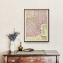 Vintage Map of New Orleans, Louisiana 1897