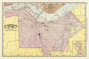 Vintage Map of Louisville, Kentucky 1897