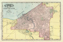 Vintage Map of Cleveland, Ohio 1897