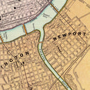 Vintage Map of Cincinnati, Ohio 1897