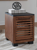 Kallari - Chair Side End Table - Warm Brown / Black by Unique Piece Furniture