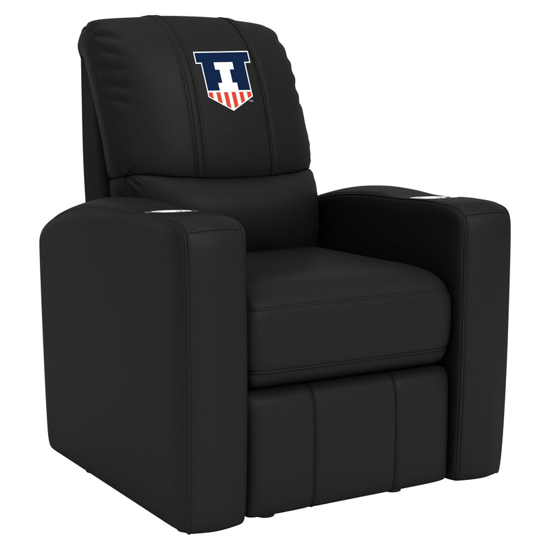 Stealth Recliner with Illinois Fighting illini Logo