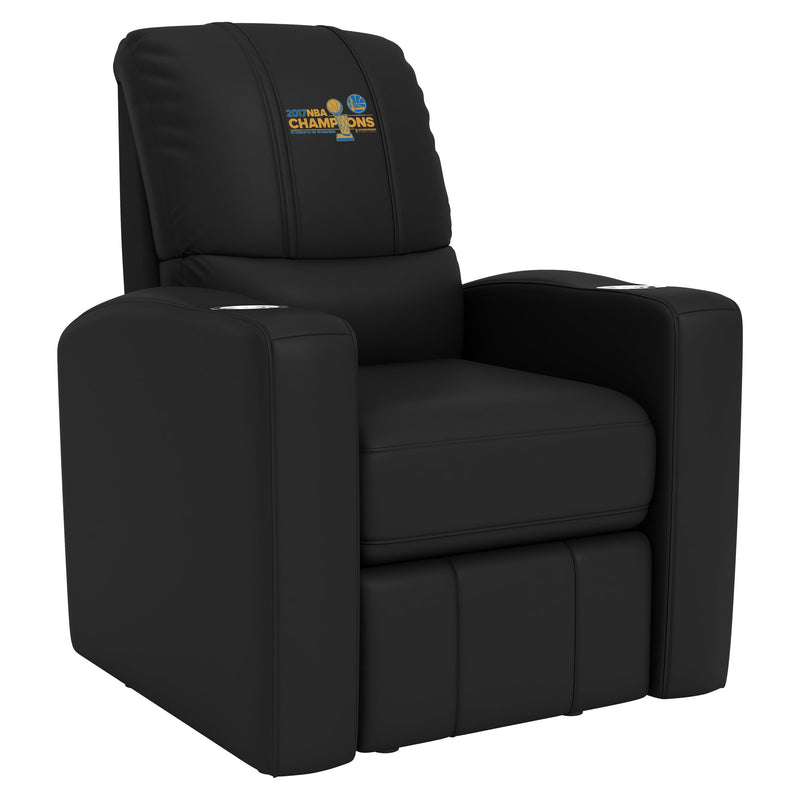 Stealth Recliner with Golden State Warriors 2017 Champions Logo Panel