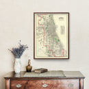 Vintage Map of Chicago, Illinois 1897