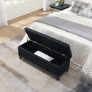 Button-Tufted Storage Ottoman With Safety Close Hinge by HouseOfZazla