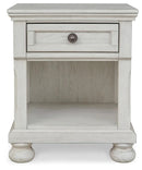 Robbinsdale - One Drawer Night Stand - Antique White by Unique Piece Furniture