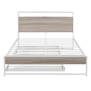 Platform Bed Frame With Trundle, USB Ports And Slat Support, No Box Spring Needed by Unique Piece Furniture