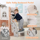 All-in-1 Toddler Slide Playset Playground with Tunnel and Ladder and Basketball by LJGDeals
