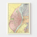 Vintage Map of Saint Louis, Missouri 1897