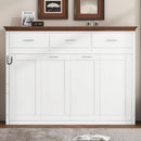 Twin Size Murphy Bed With 3 Drawers - White by Unique Piece Furniture
