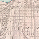 Vintage Map of Kansas City, Kansas 1897