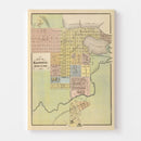 Vintage Map of Hastings, Minnesota 1874