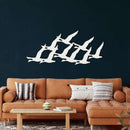 Geese Flock Metal Wall Art