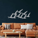 Geese Flock Metal Wall Art