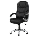 Upholstered Office Chair, Adjustable Height Swivel Chair - Black by HouseOfZazla