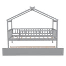 Creativity House Bed With Twin Size Trundle
