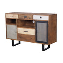 Rustic 2 Drawer Kitchen Island - Multi by Unique Piece Furniture
