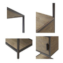 Darley - 3 Shelf Bookcase With Storage Cabinet - Gray