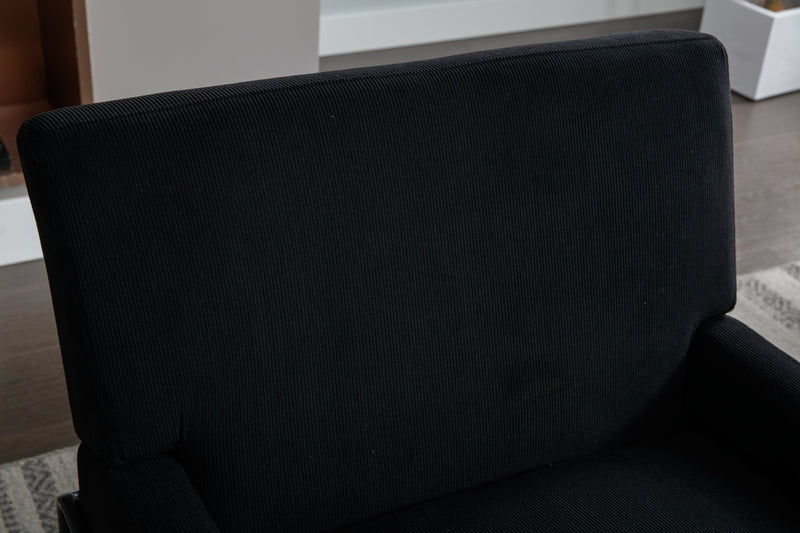 Accent Chair - Modern Industrial Slant Armchair with Metal Frame - Premium High Density Soft Single chair for Living Room Bedroom