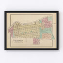 Vintage Map of Shakopee, Minnesota 1874