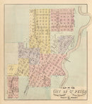Vintage Map of Saint Peter, Minnesota 1874