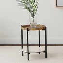 Cowper - Round End Table - Natural by HouseOfZazla
