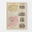 Vintage Map of Carver, Minnesota 1874