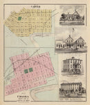 Vintage Map of Carver, Minnesota 1874
