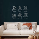 Cactus Set Metal Wall Art