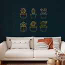 Cactus Set Metal Wall Art