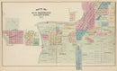 Vintage Map of Mankato, Minnesota 1874