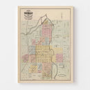 Vintage Map of Faribault, Minnesota 1874