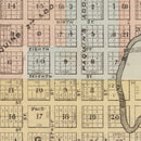 Vintage Map of Faribault, Minnesota 1874