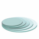 30" Round Tempered Glass Table Top Clear Glass 2 / 5" Thick Beveled Polished Edge - Transparent by HouseOfZazla